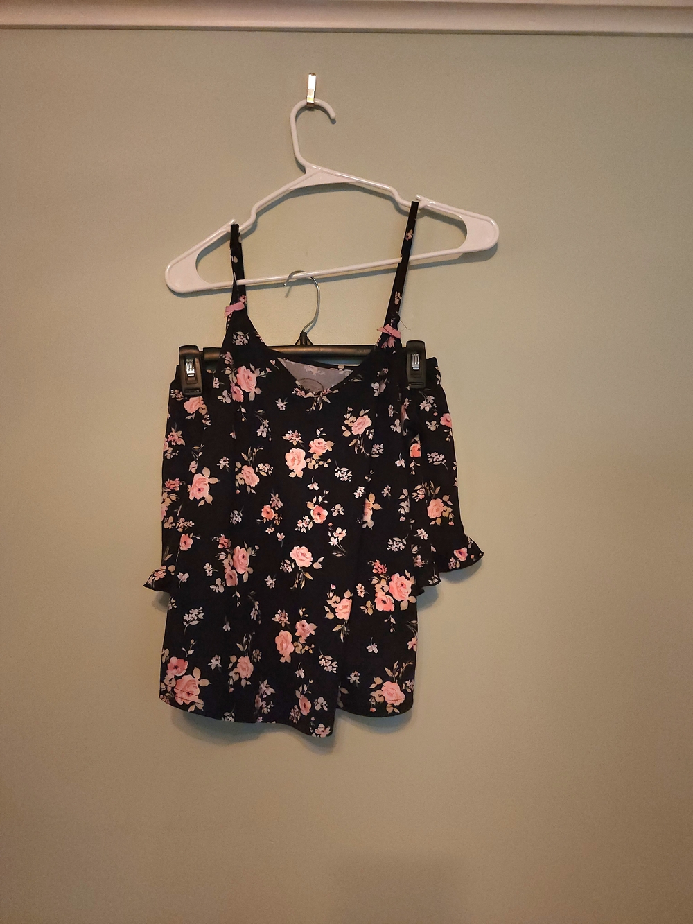 Laura Ashley Sleep Set Black & Pink Floral
